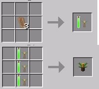 Результат использования культиватора растений из мода Затерянная фауна для Майнкрафт ПЕ (Бедрок)