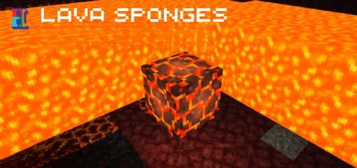 Mod: Lava Sponges [1.20+] Minecraft PE / Bedrock [xfgiven_vers]