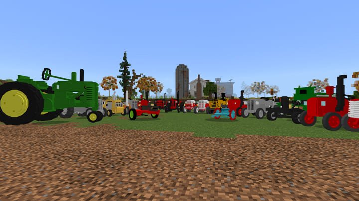 Mod: Tractors [1.20+] Minecraft PE / Bedrock [xfgiven_vers]