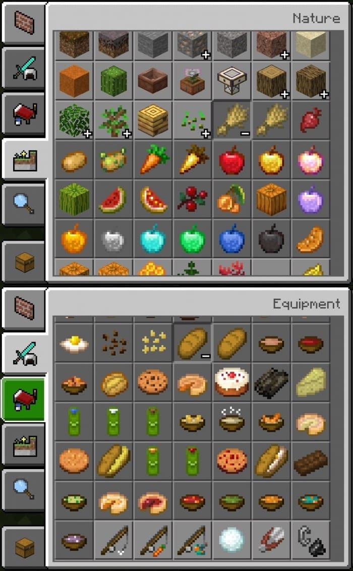 Food in Minecraft PE (Bedrock)