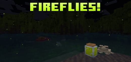 Mod: Vanilla Fireflies [1.20; 1.21+] Minecraft PE / Bedrock [xfgiven_vers]