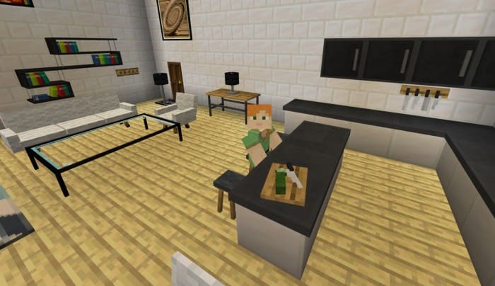 Furniture in Minecraft PE (Bedrock)