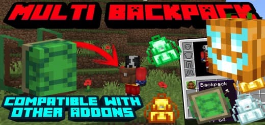 Mod: Multi-backpacks [1.20; 1.21+] Minecraft PE / Bedrock [xfgiven_vers]