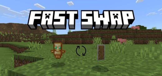 Mod: Quick Shield and Totem [1.20; 1.21+] Minecraft PE / Bedrock [xfgiven_vers]