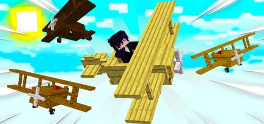 Mod: Air Transport [1.20; 1.21+] Minecraft PE / Bedrock [xfgiven_vers]