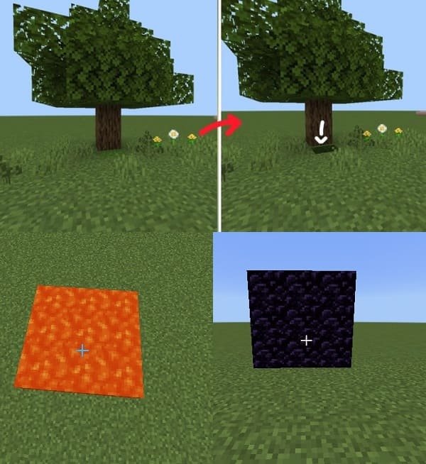 Замаскированные люки и двери из мода Секретные люки и двери для Майнкрафт ПЕ (Бедрок)