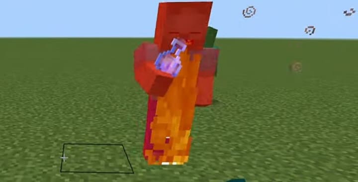 Zombies with Potions in Minecraft PE (Bedrock)