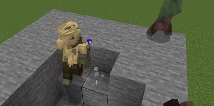 Zombie Miner in Minecraft PE (Bedrock)