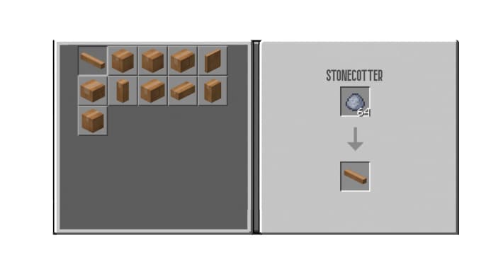 Choosing a furniture theme in Minecraft PE (Bedrock)