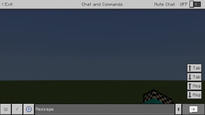 Improved chat in Minecraft PE (Bedrock)