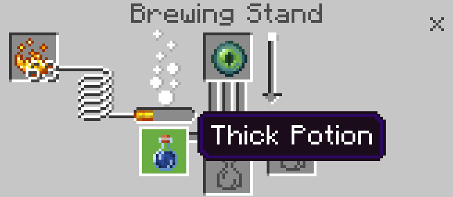 Бутылочная пустота из мода Зелья алхимии для Майнкрафт ПЕ (Бедрок)