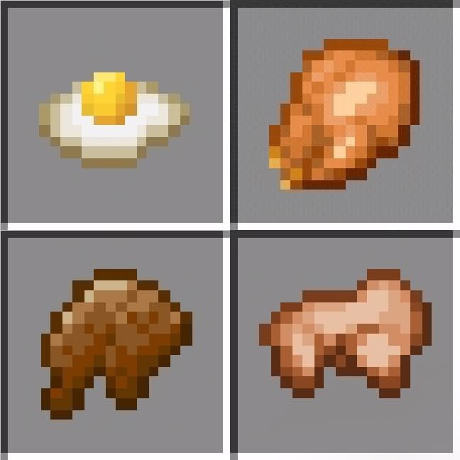 Виды еды из мода Сказочные мобы для Майнкрафт ПЕ (Бедрок)