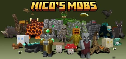 Mod: Fabulous Mobs [1.20; 1.21+] Minecraft PE / Bedrock [xfgiven_vers]