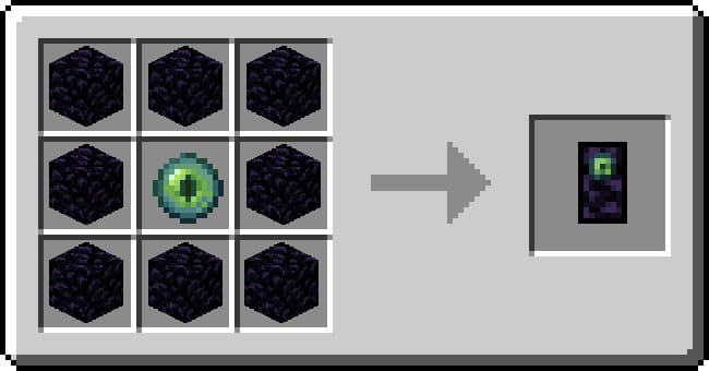 Крафт эндер сундука в Майнкрафта ПЕ (Бедрок)