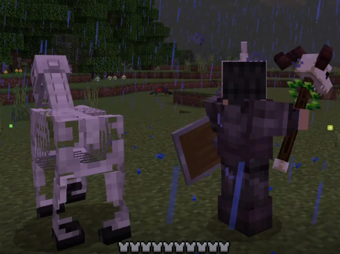 Посох Некроманта в Майнкрафт ПЕ (Бедрок)