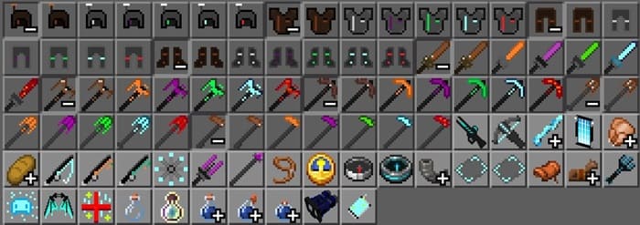 Предметы в стиле Киберпанка в Майнкрафт ПЕ (Бедрок)