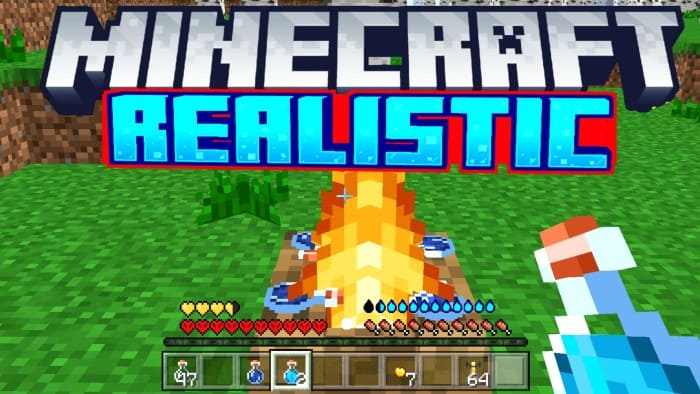 Mod: Thirst Scale [1.21+] Minecraft PE / Bedrock [xfgiven_vers]