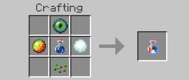 Бутылка стихий из мода Зелья алхимии для Майнкрафт ПЕ (Бедрок)