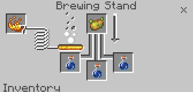 Крафт зелья смертельного яда из мода Зелья с магией для Майнкрафт ПЕ (Бедрок)