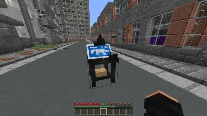 Оружейный верстак из мода Военное оружие для Майнкрафт ПЕ (Бедрок)