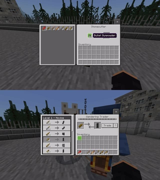 Создание патронов и обойм из мода Военное оружие для Майнкрафт ПЕ (Бедрок)