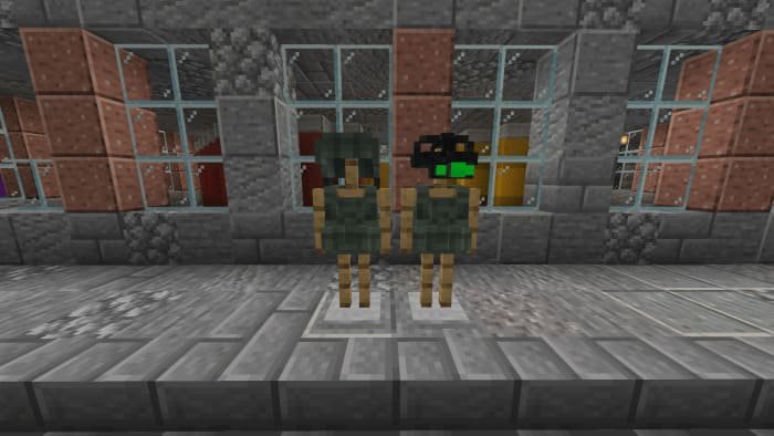 Новая броня из мода Военное оружие для Майнкрафт ПЕ (Бедрок)