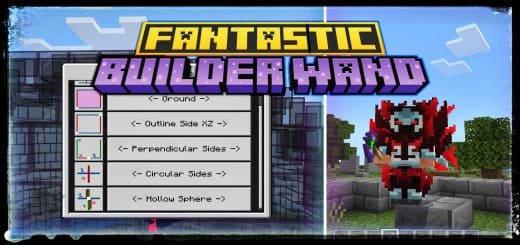 Mod: Builder's Wand [1.21+] Minecraft PE / Bedrock [xfgiven_vers]