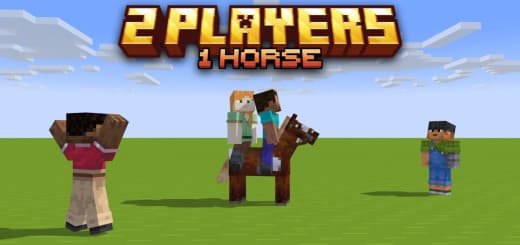 Mod: Double saddles[1.21+] Minecraft PE / Bedrock [xfgiven_vers]