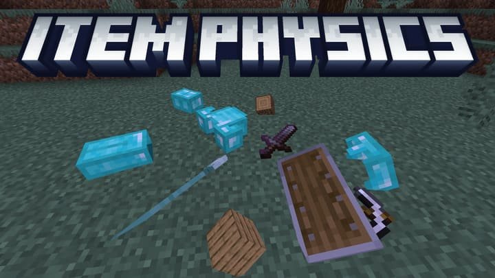 Mod: Loot Physics[1.21+] Minecraft PE / Bedrock [xfgiven_vers]