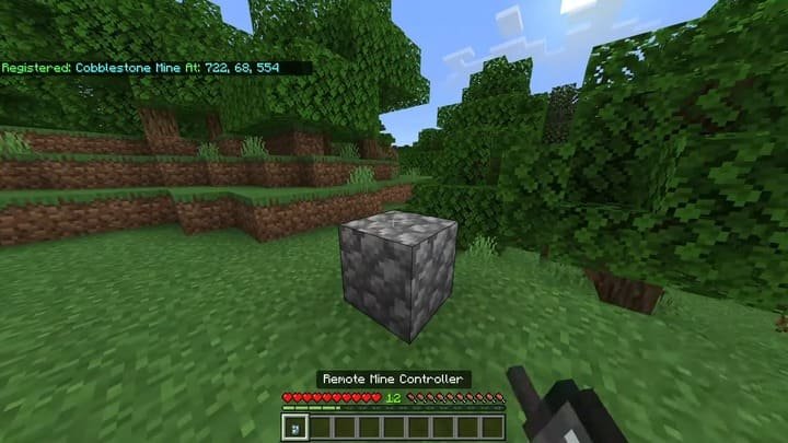 Регистрация мины на детонаторе из мода Хитрые ловушки для Майнкрафт ПЕ (Бедрок)
