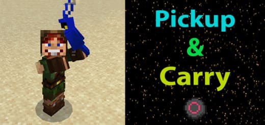 Mod: Pick up and carry [1.21+] Minecraft PE / Bedrock [xfgiven_vers]