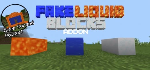 Mod: Fake liquids [1.21+] Minecraft PE / Bedrock [xfgiven_vers]