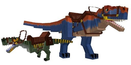 Ездовые динозавры в моде Затерянная фауна для Майнкрафт ПЕ (Бедрок)