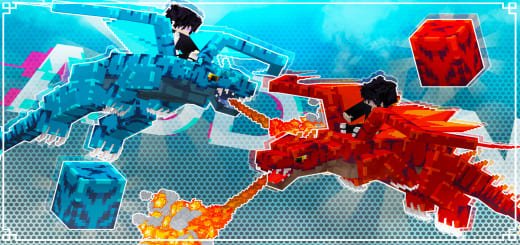 Mod: Dragons of Fire and Ice [1.21+] Minecraft PE / Bedrock [xfgiven_vers]