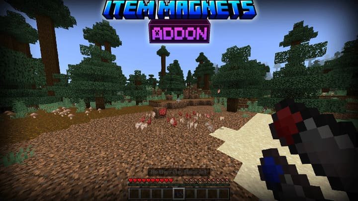 Mod: Magnet things [1.21+] Minecraft PE / Bedrock [xfgiven_vers]