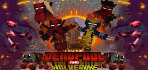 Mod: Deadpool and Wolverine.[1.21+] Minecraft PE / Bedrock [xfgiven_vers]