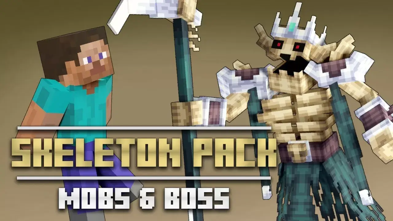 Mod: Skeleton Boss Minecraft PE / Bedrock 