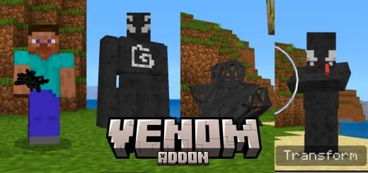 Mod: Venom [1.21+] Minecraft PE / Bedrock [xfgiven_vers]