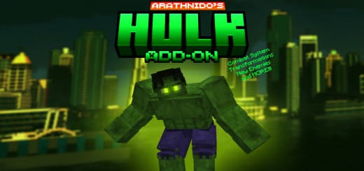 Mod: Hulk [1.21+] Minecraft PE / Bedrock [xfgiven_vers]