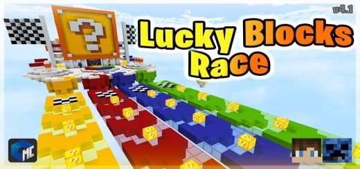 Map: Lucky Races [1.21+] Minecraft PE / Bedrock [xfgiven_vers]