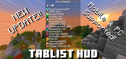 Resourcespak: Player Table [1.21+] Minecraft PE / Bedrock [xfgiven_vers]