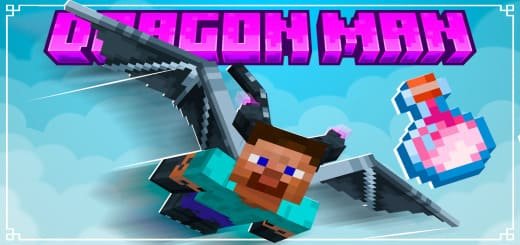 Mod: Become a Dragon [1.21+] Minecraft PE / Bedrock [xfgiven_vers]