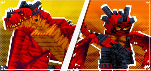 Mod: Fire Dragon [1.21] Minecraft PE / Bedrock [xfgiven_vers]