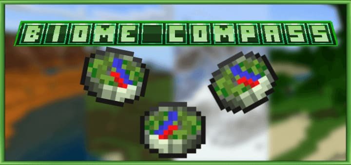 Mod: Biomes Compass [1.21+] Minecraft PE / Bedrock [xfgiven_vers]