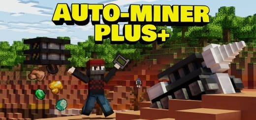 Mod: Auto Miner [1.21+] Minecraft PE / Bedrock [xfgiven_vers]