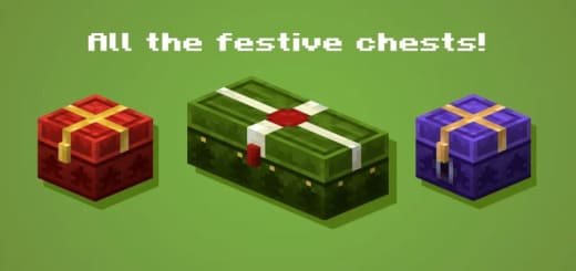 Textures: New Year's chests [1.21+] Minecraft PE / Bedrock [xfgiven_vers]