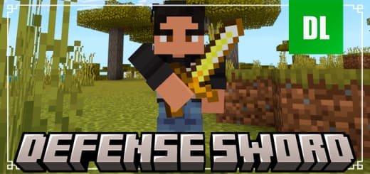 Mod: Sword Defense [1.21+] Minecraft PE / Bedrock [xfgiven_vers]