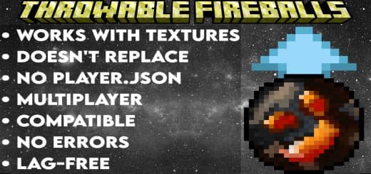 Addon: Fireball [1.21+] Minecraft PE / Bedrock [xfgiven_vers]