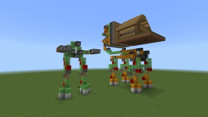 Роботы из механизмов для Майнкрафт ПЕ