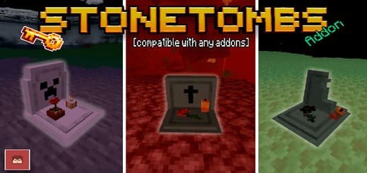 Mod: Graves [1.21+] Minecraft PE / Bedrock [xfgiven_vers]